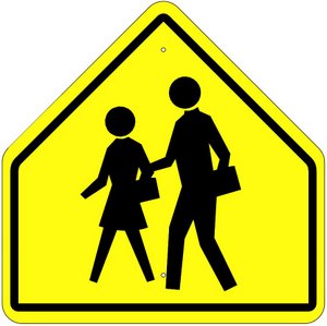 School Crossing Sign (Symbol)
